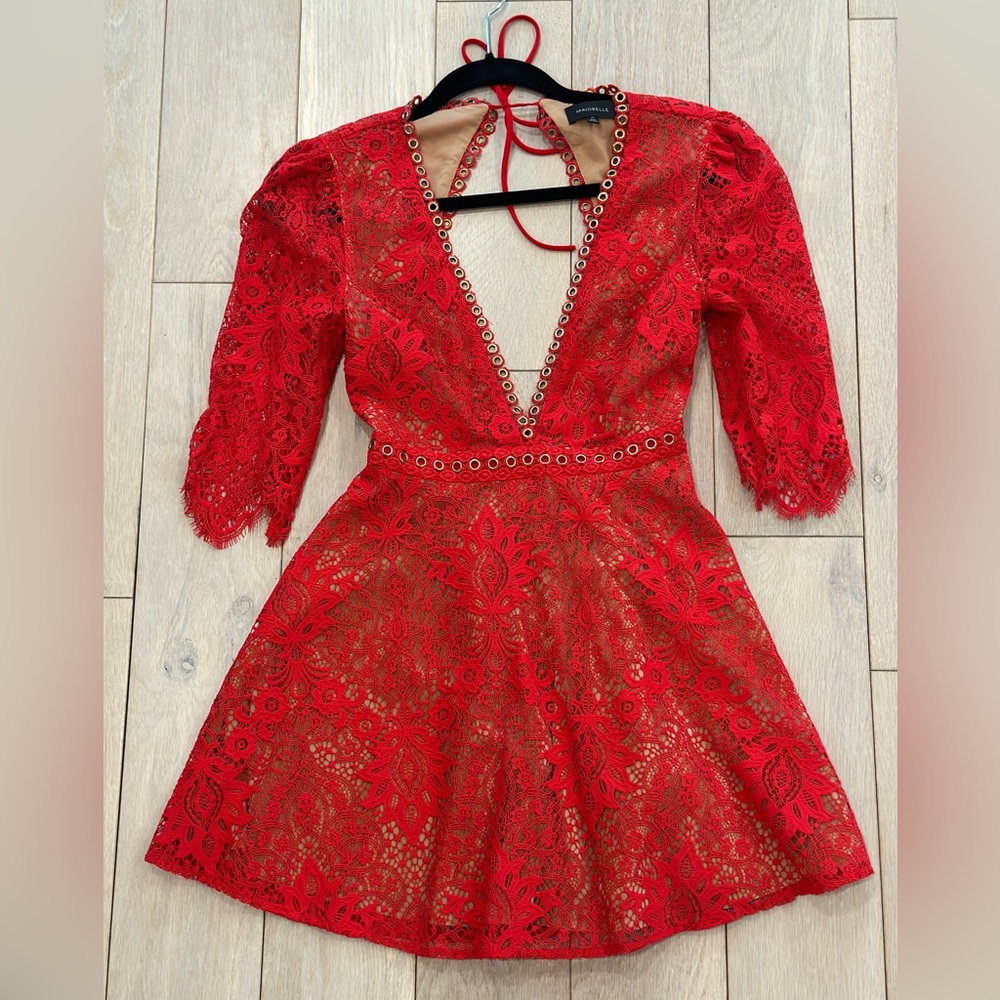 NWOT MAJORELLE Louisa Mini Dress - Scarlet Red XXS